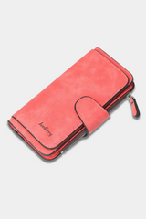 Women's PU Leather Long Wallet