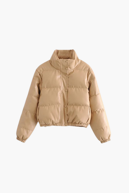 Women Winter Thick PU Leather Coats