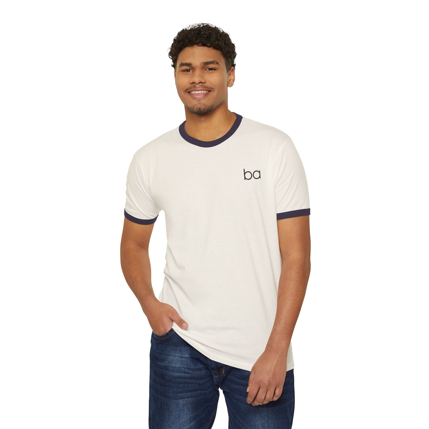 Baredoo Minimalist Cotton Ringer T-Shirt