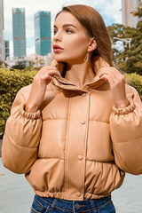 Women Winter Thick PU Leather Coats