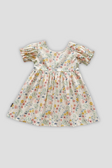 Children's Clothing Girls Floral Dress Pastoral Style Princess Dress