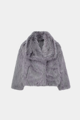 Women's Faux Fox Fur Coat