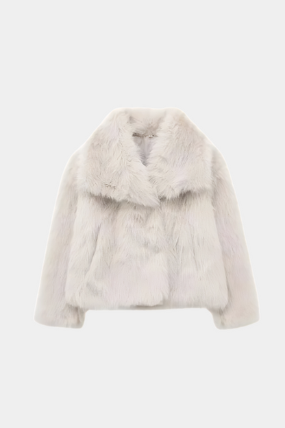 Women's Faux Fox Fur Coat
