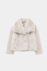 Women's Faux Fox Fur Coat