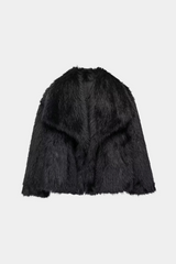 Women's Faux Fox Fur Coat