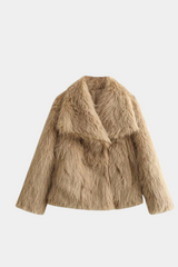 Women's Faux Fox Fur Coat