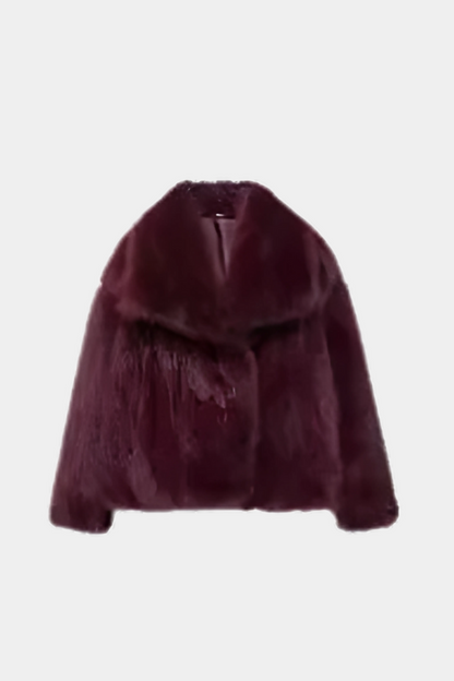 Women's Faux Fox Fur Coat