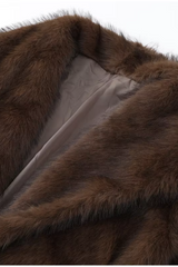 Women's Faux Fox Fur Coat