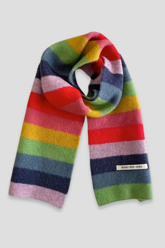 Colorblock Mohair Scarf