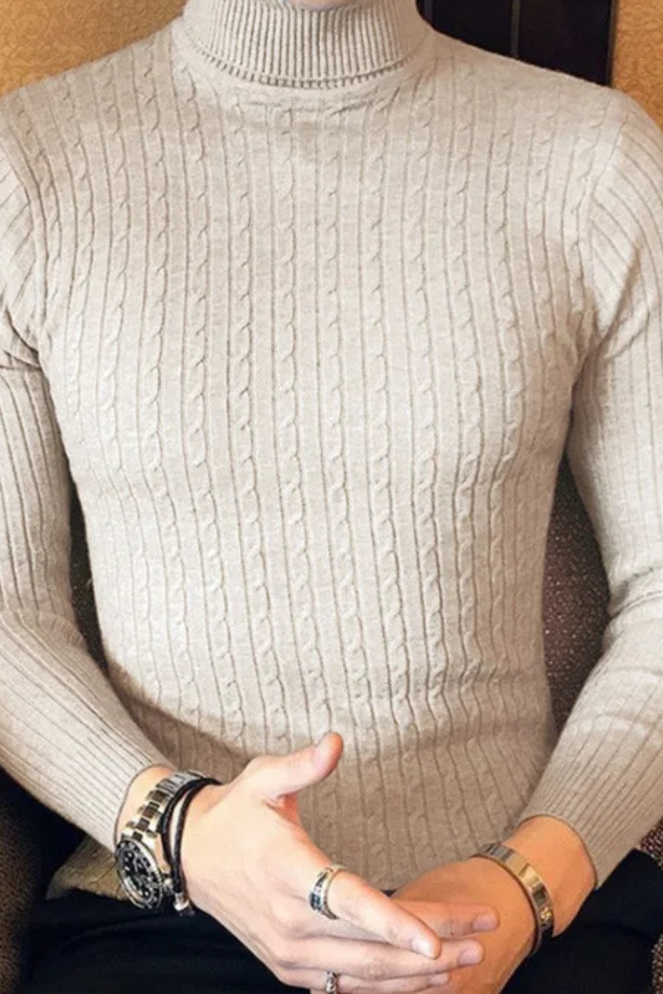 EverWarm Men's Turtleneck