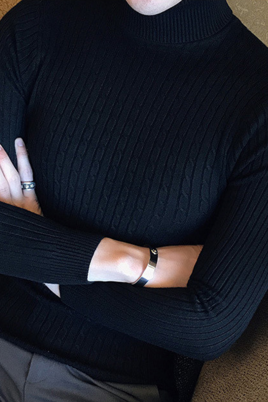 EverWarm Men's Turtleneck