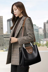 Women's Luxury Designer Crossbody Tote - 2024 Oil Leather Handbag