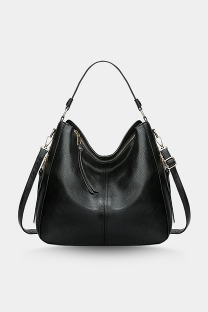 Women's Leather Hobo Bag - Large Vintage Tote