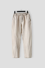 Men's Cotton Linen Cropped Pants