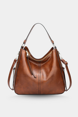 Women's Leather Hobo Bag - Large Vintage Tote