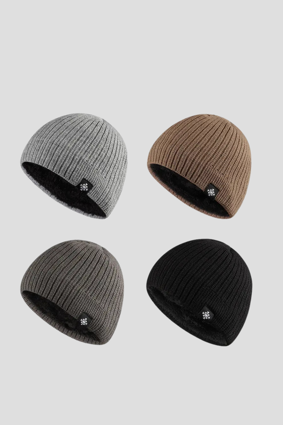 Fleece Blended Knitted Winter Hat