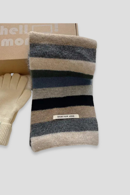 Colorblock Mohair Scarf