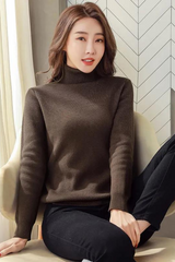 Women's Elegant Thick Turtleneck Winter Sweater