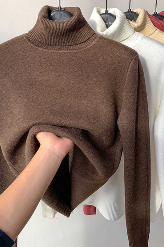 Women's Elegant Thick Turtleneck Winter Sweater