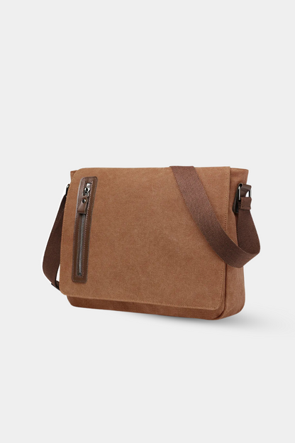 Men's Retro Canvas Crossbody Tool Bag - Wear-Resistant Sling