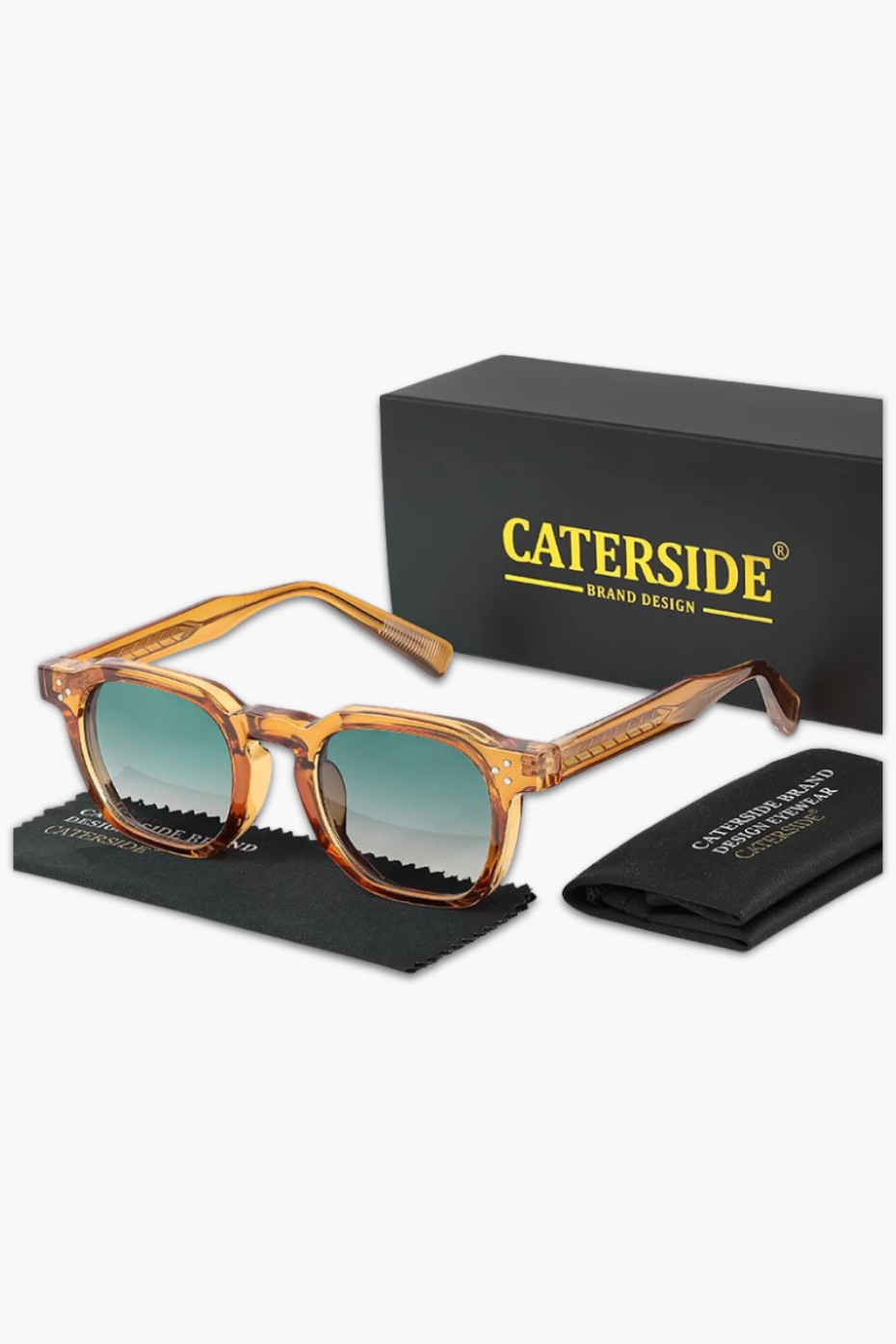 Retro Punk Square Frame Sunglasses