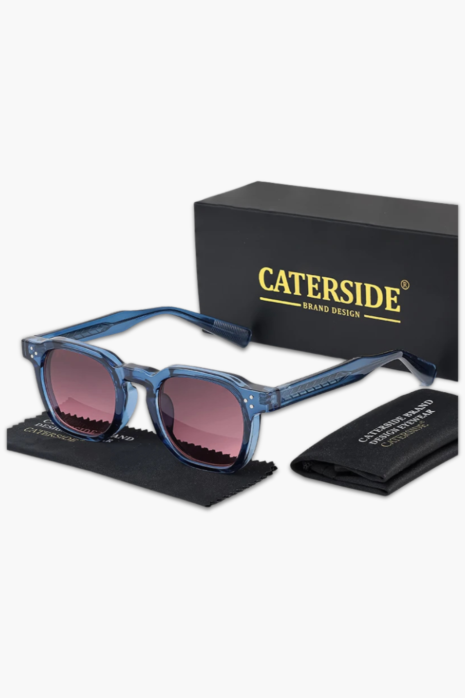 Retro Punk Square Frame Sunglasses