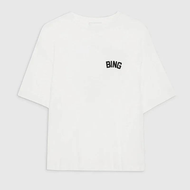 Women's AB Letter BING Star Print Cotton T-Shirt – Casual Summer Tee