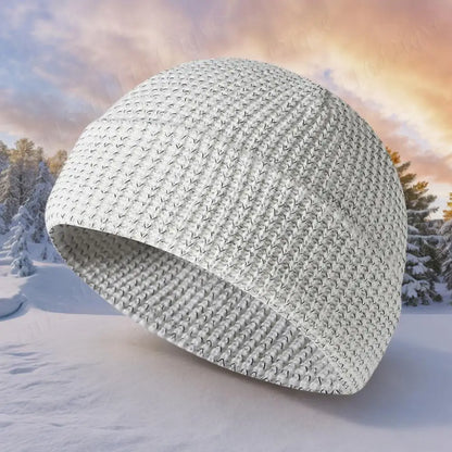 Unisex Reflective Knit Beanie – Glow-in-the-Dark Warm Hat for Night Safety