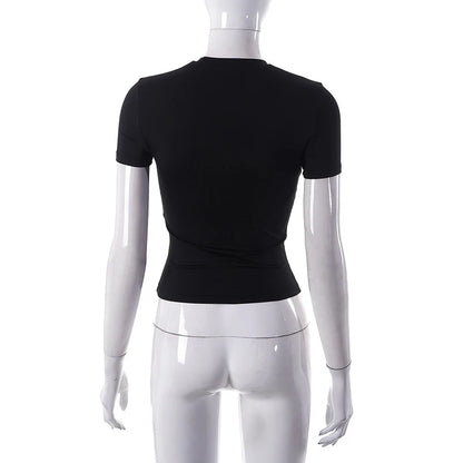 Women's Casual Soft Crop Top – Spring/Summer Tee