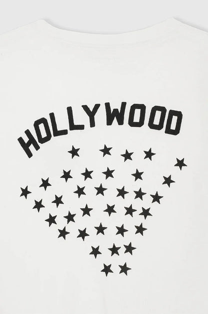 Women's AB Letter BING Star Print Cotton T-Shirt – Casual Summer Tee