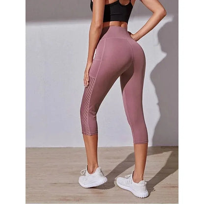 High-Waist Yoga Pants – Slimming, Hip Lift, Pocket Design Fitness Leggings