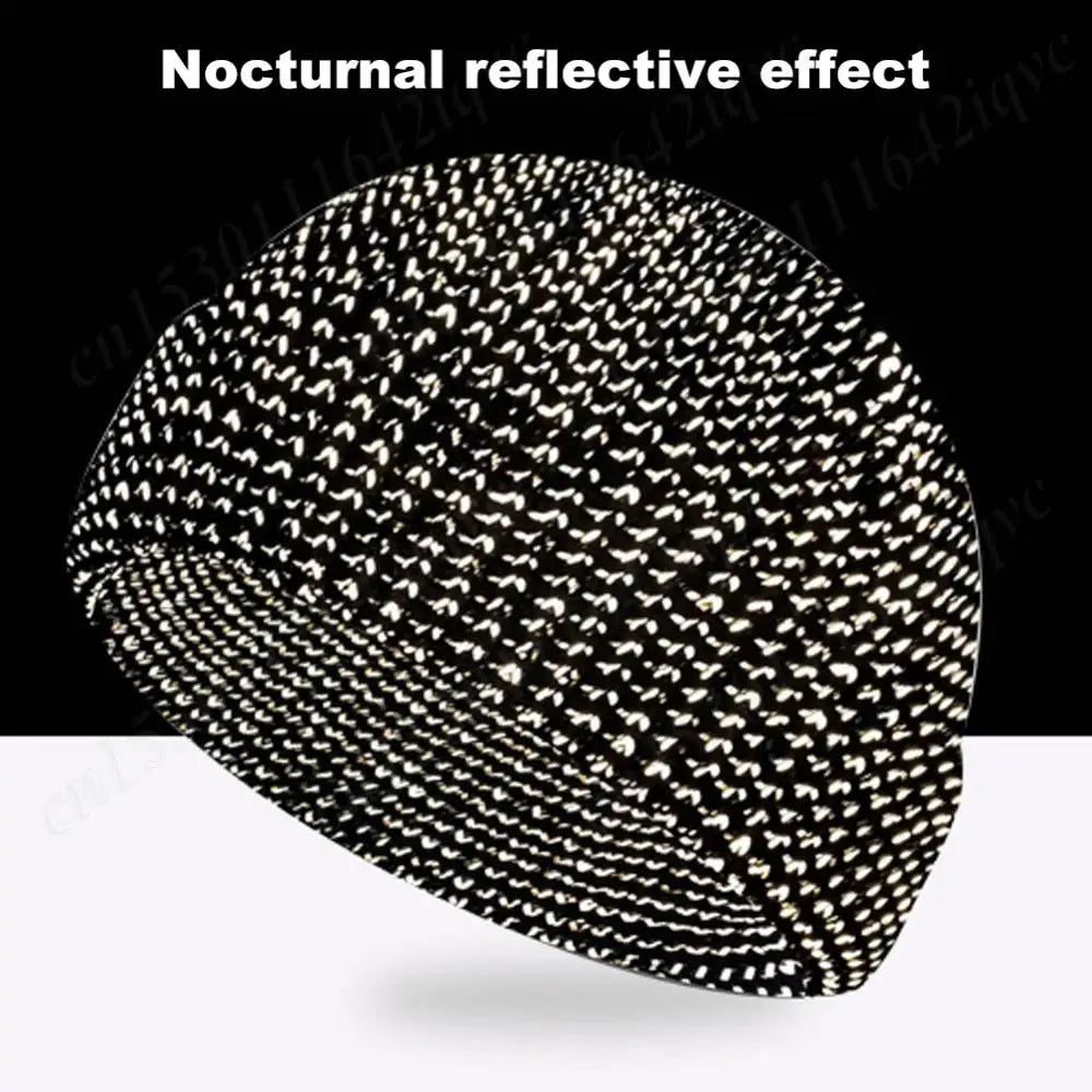 Unisex Reflective Knit Beanie – Glow-in-the-Dark Warm Hat for Night Safety