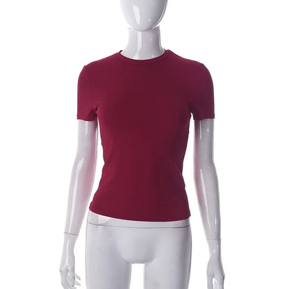 Women's Casual Soft Crop Top – Spring/Summer Tee