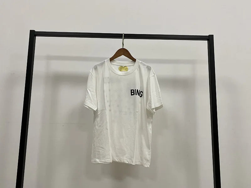 Women's AB Letter BING Star Print Cotton T-Shirt – Casual Summer Tee