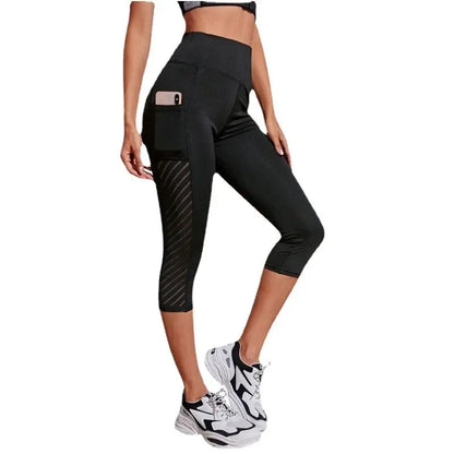 High-Waist Yoga Pants – Slimming, Hip Lift, Pocket Design Fitness Leggings