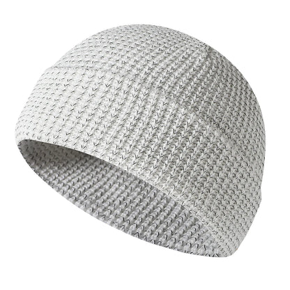 Unisex Reflective Knit Beanie – Glow-in-the-Dark Warm Hat for Night Safety