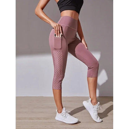 High-Waist Yoga Pants – Slimming, Hip Lift, Pocket Design Fitness Leggings