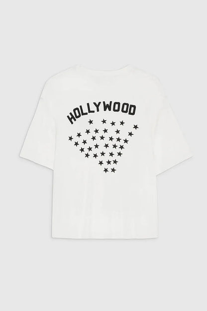 Women's AB Letter BING Star Print Cotton T-Shirt – Casual Summer Tee