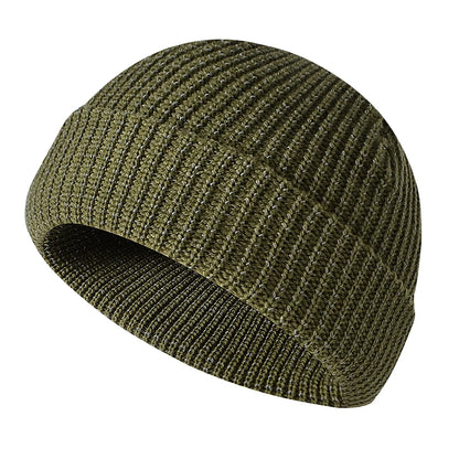 Unisex Reflective Knit Beanie – Glow-in-the-Dark Warm Hat for Night Safety