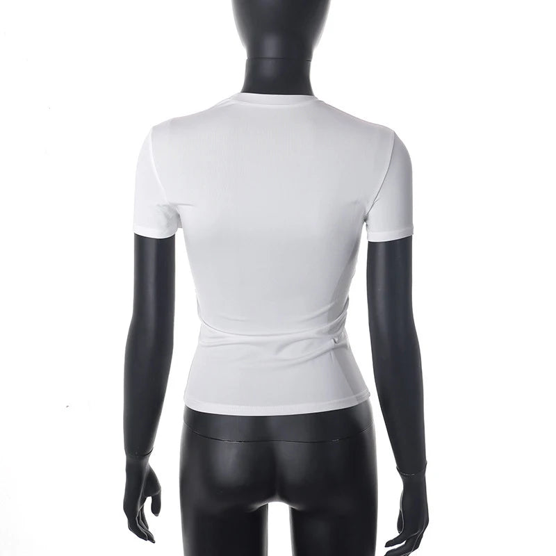 Women's Casual Soft Crop Top – Spring/Summer Tee