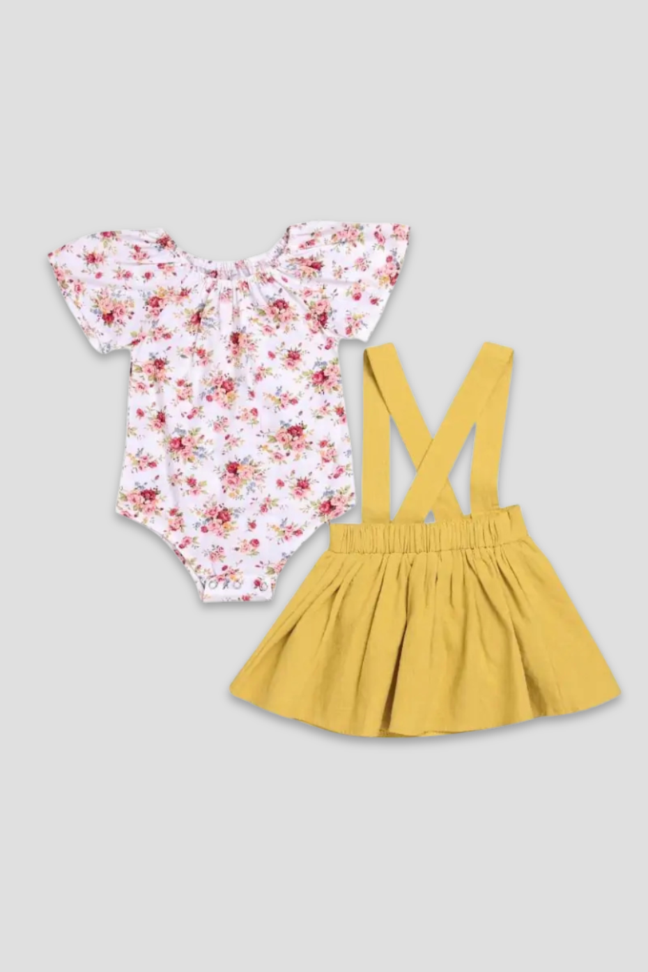 2pcs Suspender Skirt Set